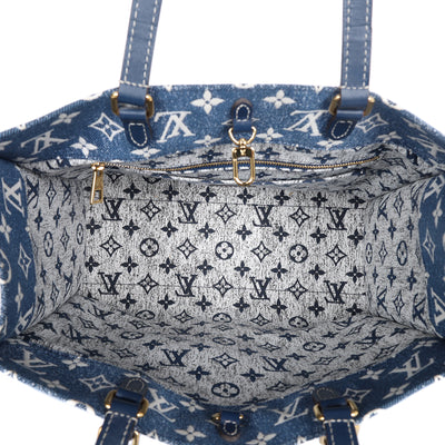 Monogram Jacquard Denim Onthego MM