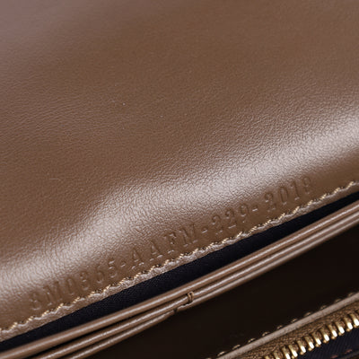 Vitello Soft F is Fendi Bi-Color FF 1974 Embossed Envelope Wallet On Chain