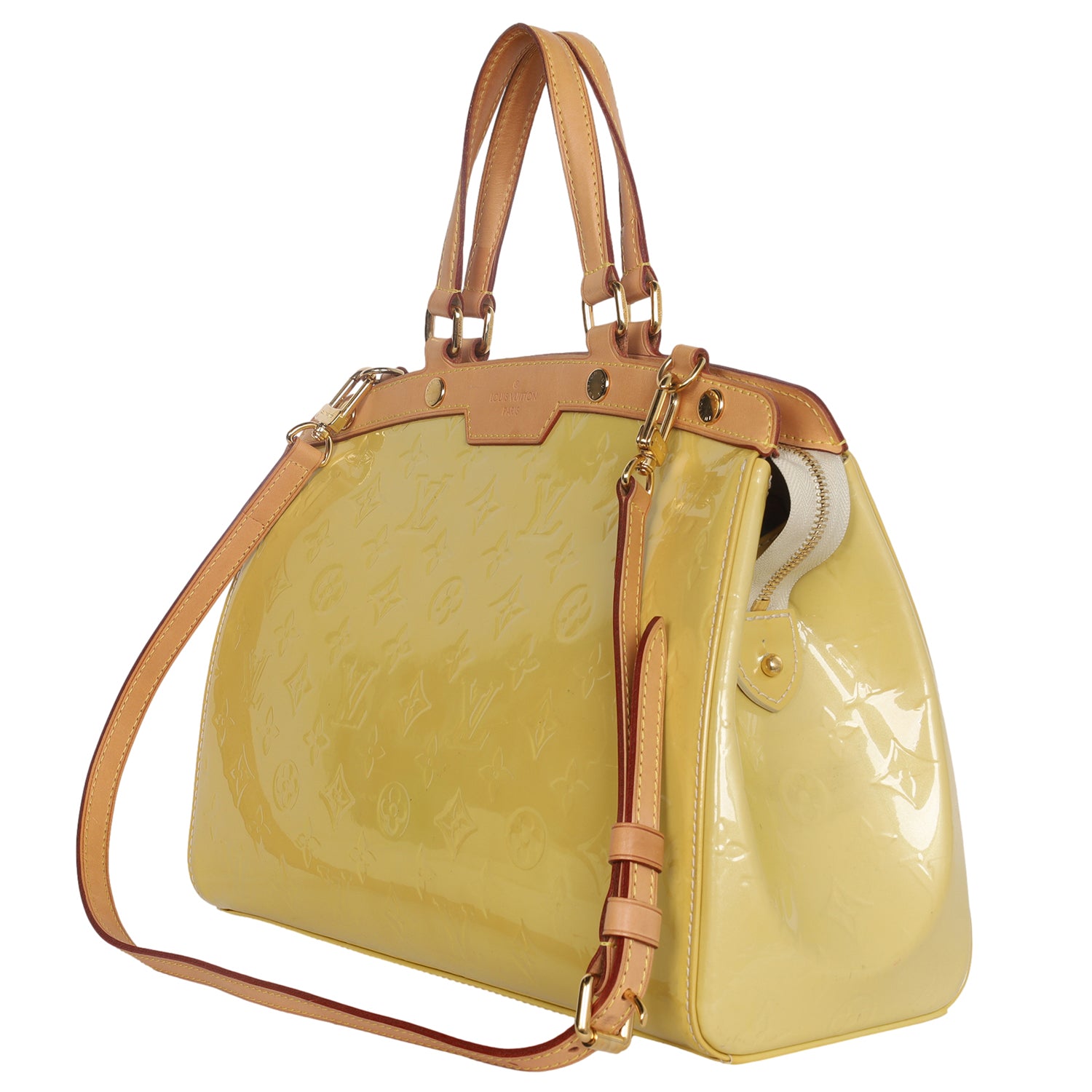 Brea Vernis Leather Shoulder Bag