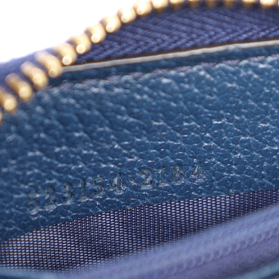 Calfskin Web Ophidia Zip Around Wallet