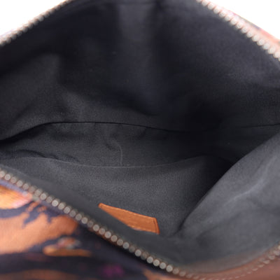 X Peter Doig Denim Soft Camouflage Saddle Mens Crossbody Bag