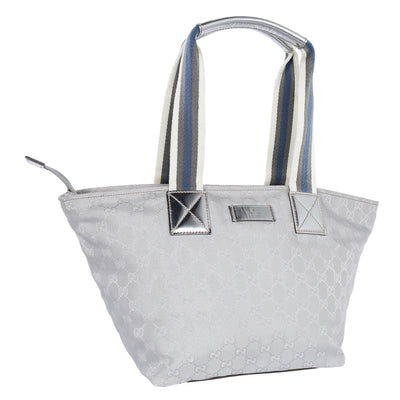 GG Monogram Supreme Shoulder Bag Silver