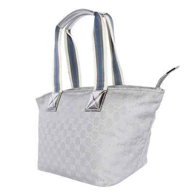 GG Monogram Supreme Shoulder Bag Silver