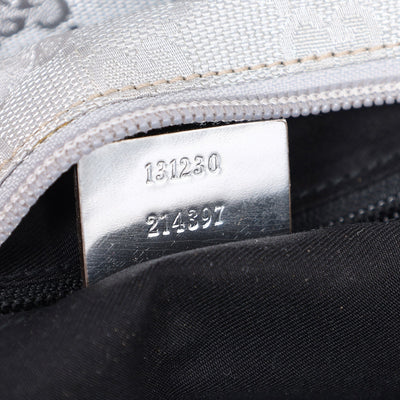 GG Monogram Supreme Shoulder Bag Silver