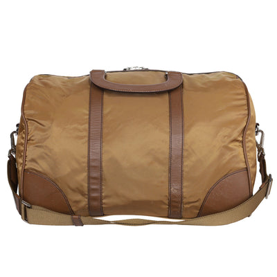Duffle Nylon Travel Bag with triangular logo (Authentic Pre-Owned)