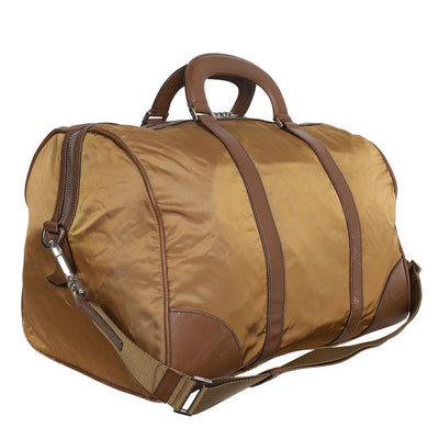 Duffle Nylon Travel Bag with triangular logo (Authentic Pre-Owned)