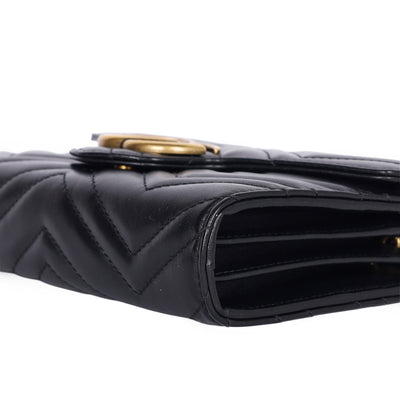 Calfskin Matelasse GG Marmont Chain Wallet