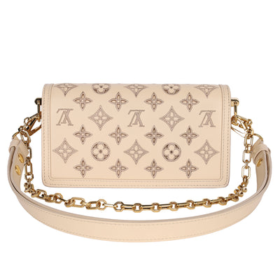 Dauphine Shoulder Bag Monogram Cutout Broderie Leather East West