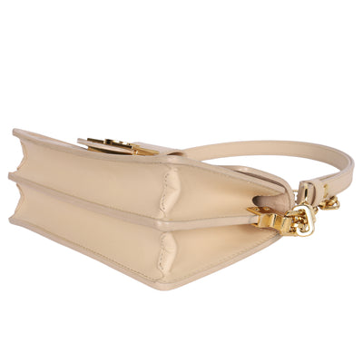 Dauphine Shoulder Bag Monogram Cutout Broderie Leather East West