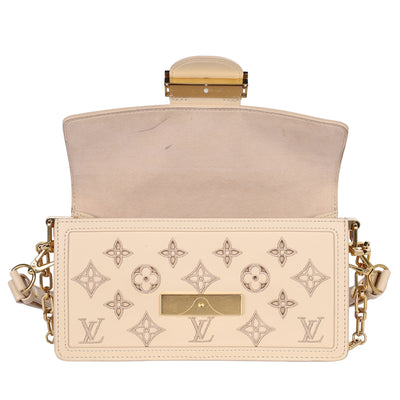 Dauphine Shoulder Bag Monogram Cutout Broderie Leather East West