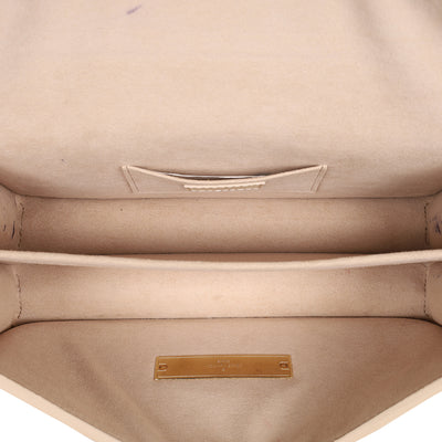 Dauphine Shoulder Bag Monogram Cutout Broderie Leather East West