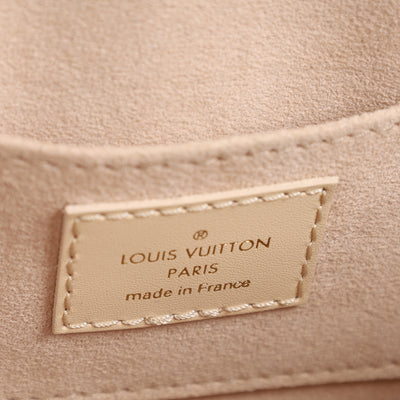 Dauphine Shoulder Bag Monogram Cutout Broderie Leather East West