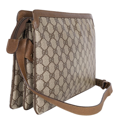 GG Supreme Monogram Web Medium Ophidia Shoulder Bag