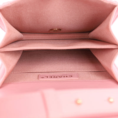 North South Boy Flap Bag Quilted Calfskin Medium