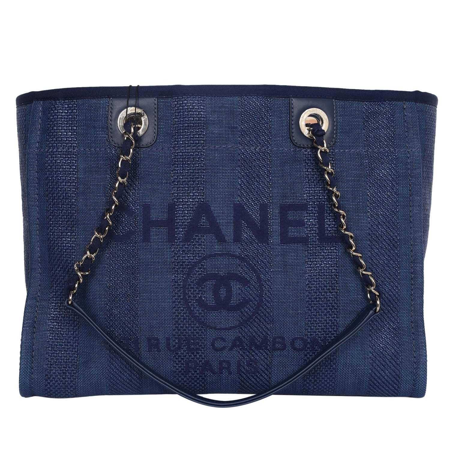 chanel mixed fibers small deauville tote