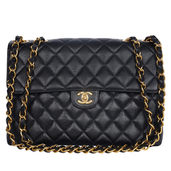 Chanel Pre-owned 1995 Mini Square Classic Flap Shoulder Bag - Black