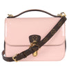 Patent Calfskin Monogram Cherrywood BB Rose Ballerine