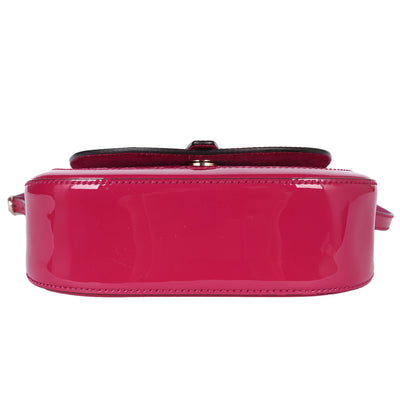 Patent Leather Microguccissima Nice Crossbody Bag Bright Pink