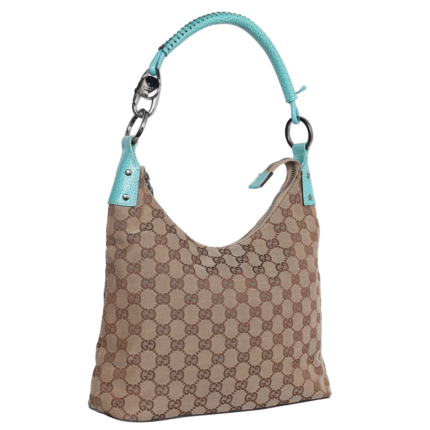 Gucci GG Canvas Beige Large Hobo Bag