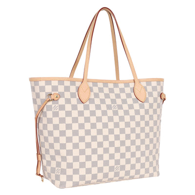 Damier Azur Canvas Neverfull MM Tote
