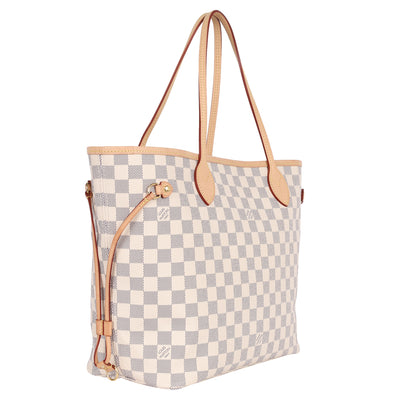 Damier Azur Canvas Neverfull MM Tote
