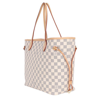 Damier Azur Canvas Neverfull MM Tote