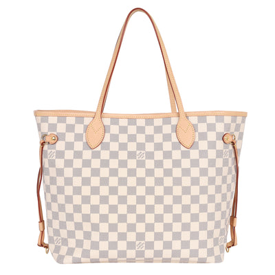 Damier Azur Canvas Neverfull MM Tote