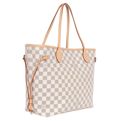 Damier Azur Canvas Neverfull MM Tote