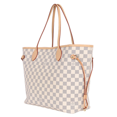 Damier Azur Canvas Neverfull MM Tote