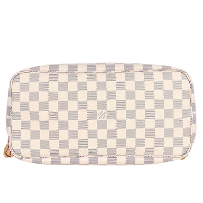 Damier Azur Canvas Neverfull MM Tote