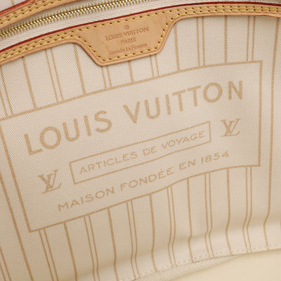 Damier Azur Canvas Neverfull MM Tote