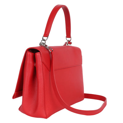 Soft Calfskin Lockme II Top Handle Rubis
