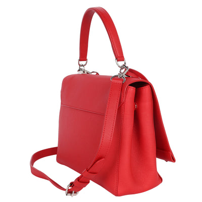 Soft Calfskin Lockme II Top Handle Rubis