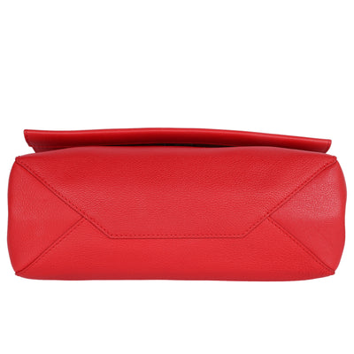 Soft Calfskin Lockme II Top Handle Rubis