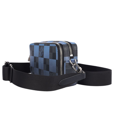 Giant Damier Graphite Alpha Wearable Wallet Navy