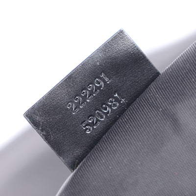 Coated Canvas Interlocking G Large Flap Messenger Bag Black