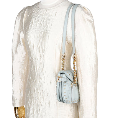 Nappa Quilted Studded Shoulder Bag