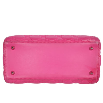 Lady Dior Leather Shoulder Bag