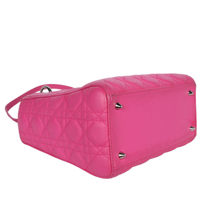 Lady Dior Leather Shoulder Bag