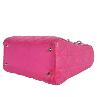 Lady Dior Leather Shoulder Bag