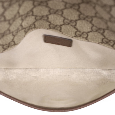 GG Supreme Monogram Neo Vintage Web Belt Bag Brown