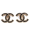 Interlocking CC Enamel Stud Earrings