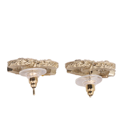 Interlocking CC Enamel Stud Earrings