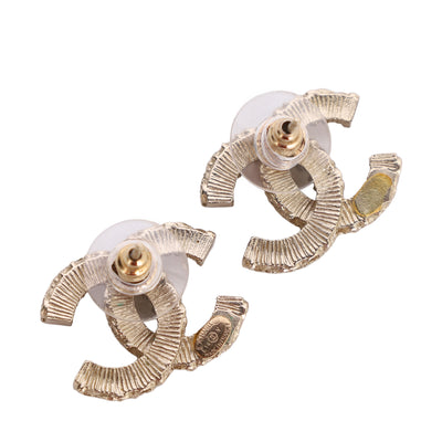 Interlocking CC Enamel Stud Earrings
