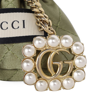 Faux Pearl GG Pendant Necklace