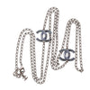 Crystal Baguette CC Double Strand Necklace