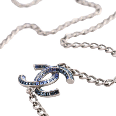 Crystal Baguette CC Double Strand Necklace