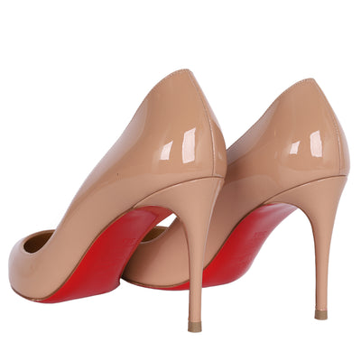 Patent Miss Z 80 Pumps in a nude blush 36.5