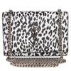 Calfskin Leopard Small Monogram Kate Satchel