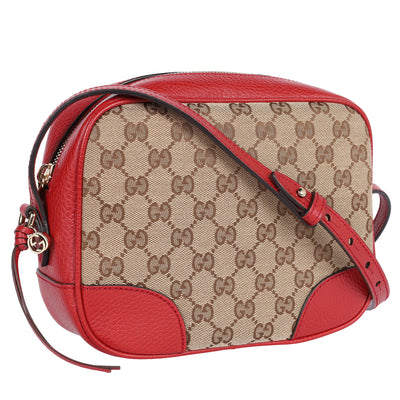 GG Canvas Bree Crossbody Bag Red